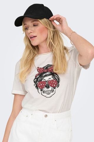 T-shirt regular en coton biologique - Blanc