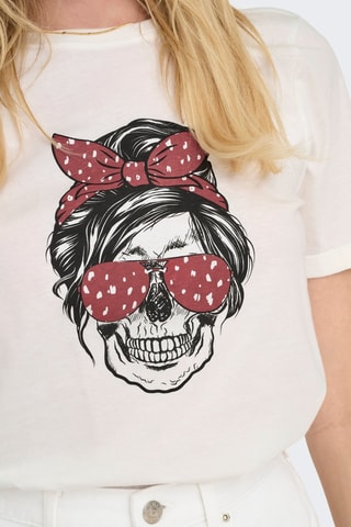 T-shirt regular en coton biologique - Blanc