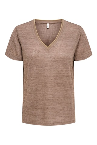 T-shirt - Marron chiné