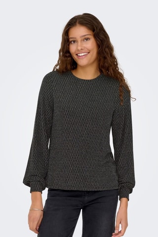 Blouse - Argenté et noir