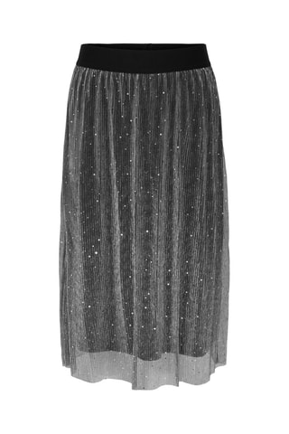 Jupe midi en tulle - Noir