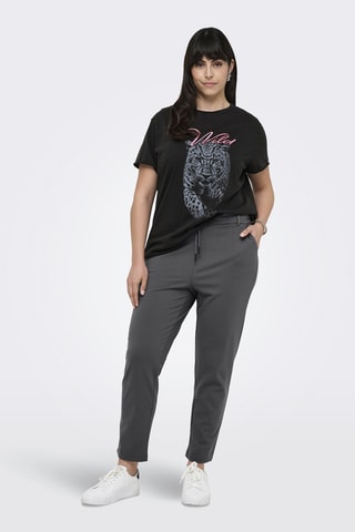 Pantalon regular - Gris foncé