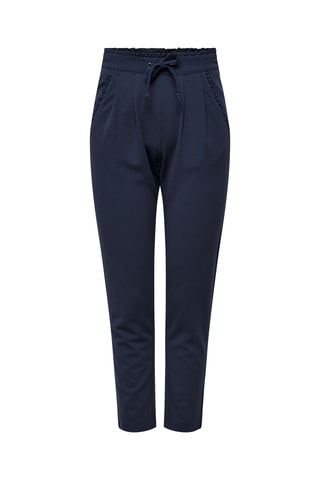 Pantalon wide legs 7/8 taille haute - Noir