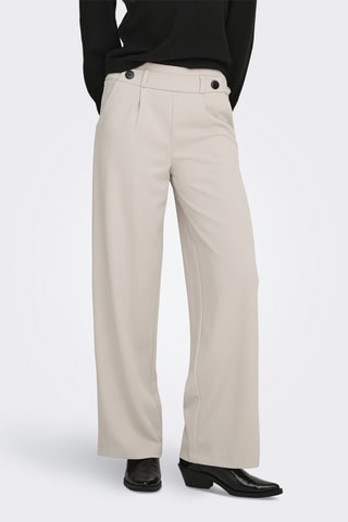 Pantalon wide legs - Gris clair