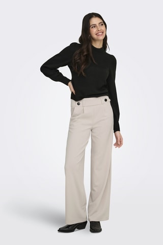 Pantalon wide legs - Gris clair