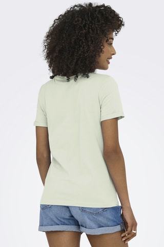 T-shirt regular en coton biologique - Vert d’eau