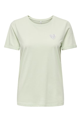 T-shirt regular en coton biologique - Vert d’eau