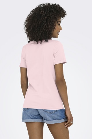 T-shirt regular en coton biologique - Rose