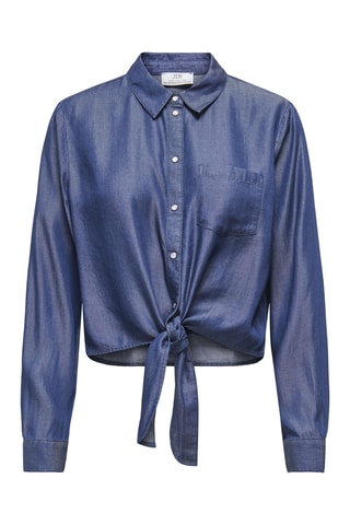 Chemisier regular en jean - Bleu foncé