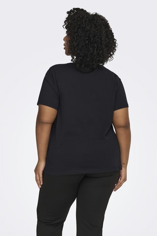 T-shirt regular en coton biologique - Noir