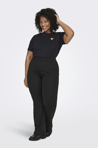 T-shirt regular en coton biologique - Noir