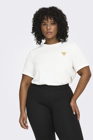 T-shirt regular en coton biologique - Blanc