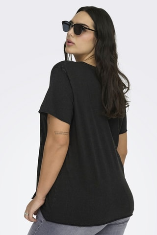 T-shirt regular en coton biologique - Noir