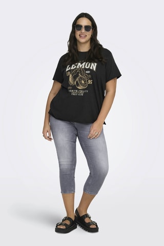 T-shirt regular en coton biologique - Noir