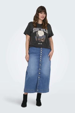 T-shirt regular en coton biologique - Noir