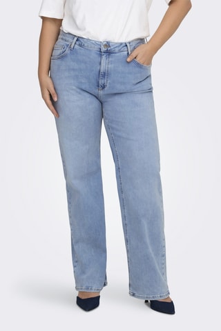 Jean wide legs taille haute - Bleu clair