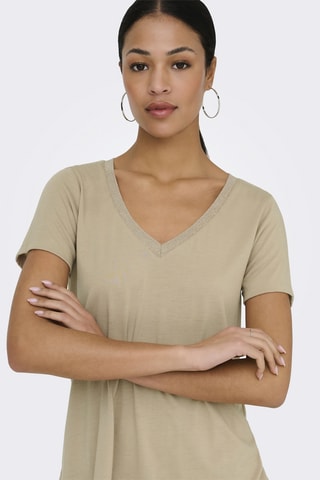 T-shirt regular - Beige