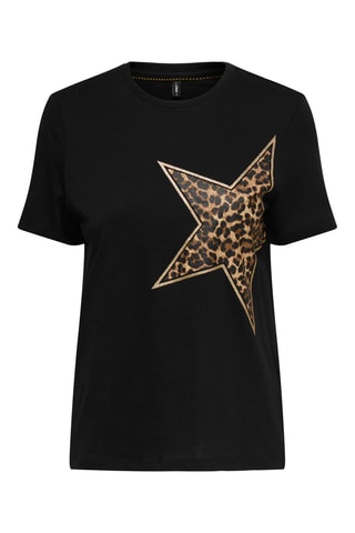 T-Shirt regular en coton biologique - Noir