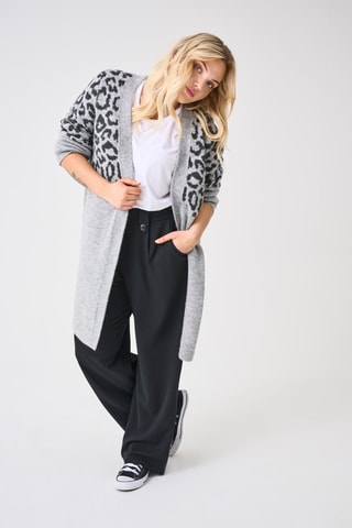 Gilet long - Gris clair chiné