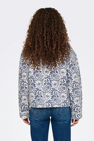 Veste - Blanc et bleu foncé