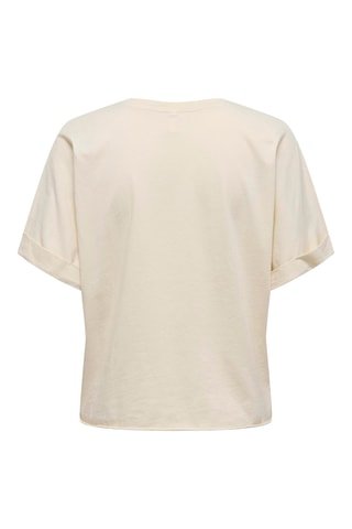 T-shirt regular en coton biologique - Beige