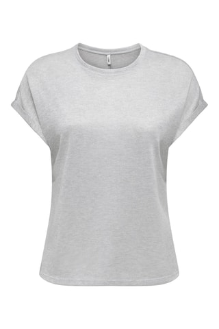 T-shirt regular - Gris clair chiné
