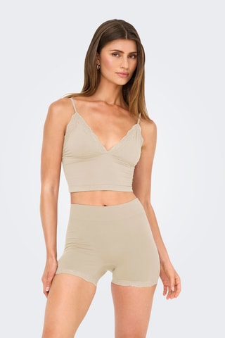 Short taille haute - Taupe