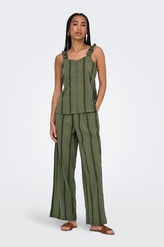 Pantalon loose - Vert
