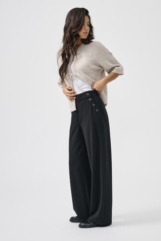 Pantalon regular - Noir