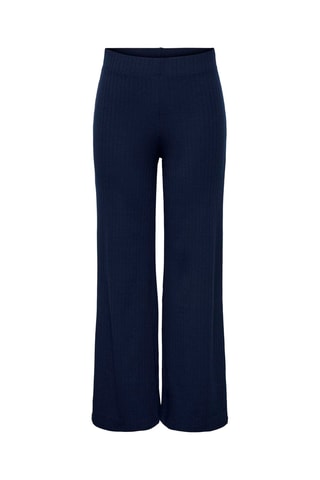 Pantalon loose taille haute - Bleu nuit