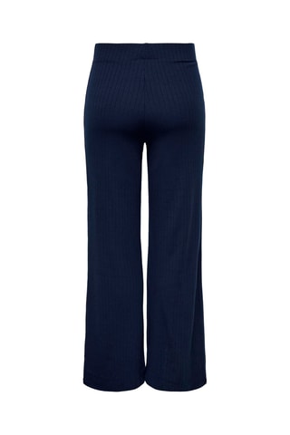 Pantalon loose taille haute - Bleu nuit