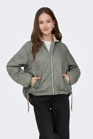 Doudoune à capuche - Vert olive
