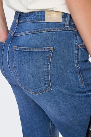 Jean flare taille haute - Bleu marine