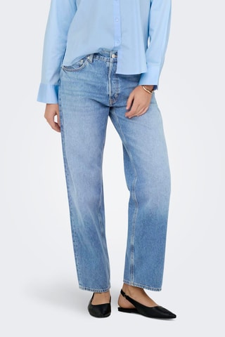 Jean droit en coton biologique - Bleu clair