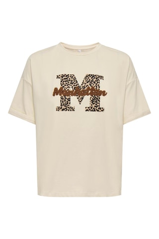 T-shirt en coton biologique - Beige