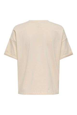 T-shirt en coton biologique - Beige