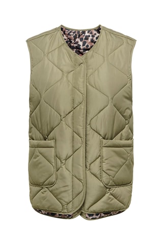 Veste réversible sans manches - Kaki