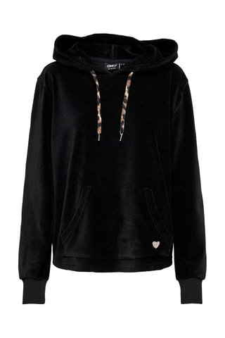 Sweat en velours - Noir