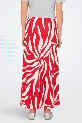 Jupe longue taille haute - Rouge