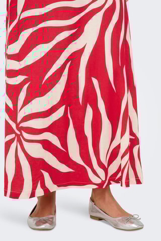 Jupe longue taille haute - Rouge