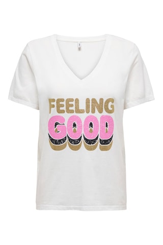 T-shirt regular en coton biologique - Blanc