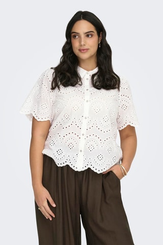 Chemisier en broderie anglaise - Ecru
