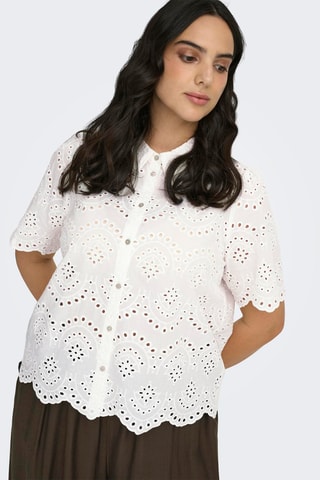 Chemisier en broderie anglaise - Ecru