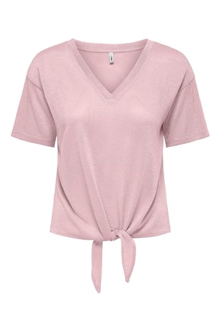 T-shirt noué - Violet