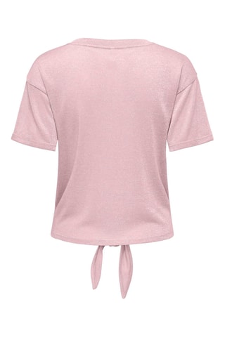 T-shirt noué - Violet