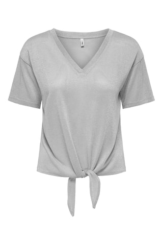 T-shirt noué - Gris