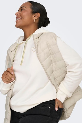Sweat à capuche - Ecru