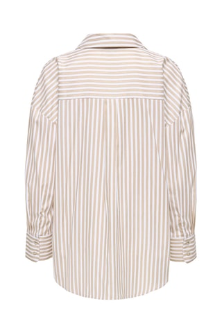 Chemisier regular - Beige et blanc