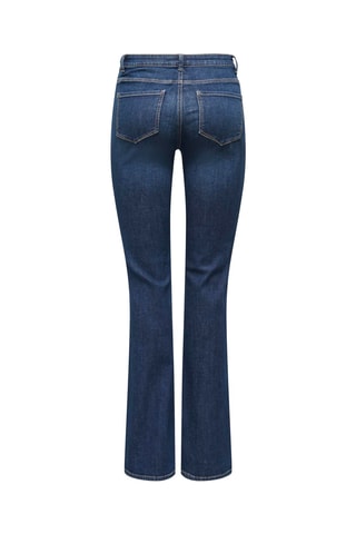 Jean flare taille haute - Bleu