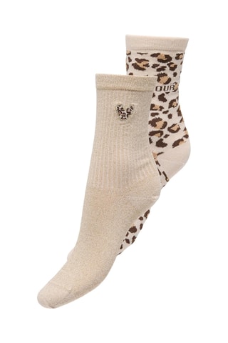 2 paires de chaussettes - Beige et marron